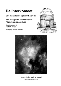 Jaargang 2006 nummer 03 - Jan Paagman Sterrenwacht