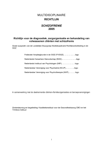 multidisciplinaire richtlijn schizofrenie 2005