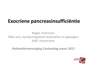 Exocriene pancreasinsufficiëntie