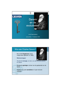 Darwin en de evolutieleer