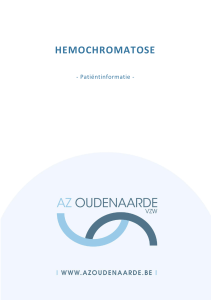 Hemochromatose - AZ Oudenaarde