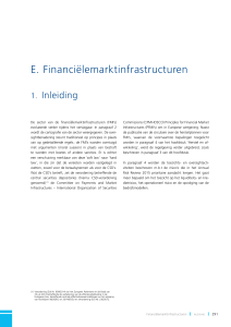 Verslag 2015 - Financiëlemarktinfrastructuren