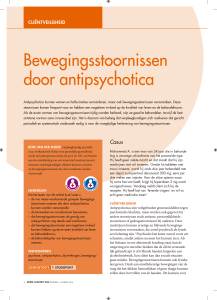 Bewegingsstoornissen door antipsychotica - GGZ-VS