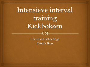 Intensieve interval training Kickboksen