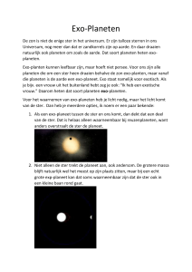 Verslag over exo-planeten (individueel)