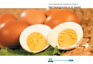 Het biologische ei in beeld - Wageningen UR E-depot
