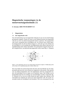 Magnetische toepassingen in de motorvoertuigentechniek (1)