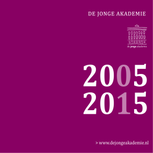 De Jonge Akademie 2005 2015