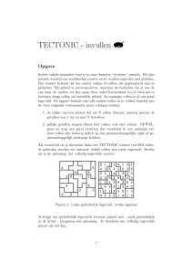 TECTONIC - invullen - Vlaamse Programmeerwedstrijd
