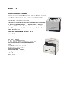 Bij de HP LaserJet P2055DN staan hoge