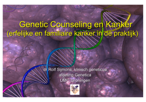 Genetic Counseling en Kanker