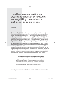 Het effect van employability op organisatieflexibiliteit en flexicurity