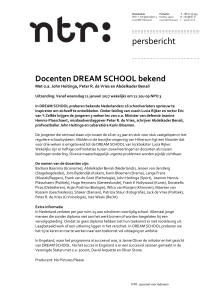 Docenten DREAM SCHOOL bekend