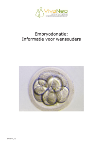 Embryodonatie: Informatie voor wensouders