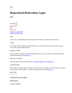 Login Hogeschool Rotterdam