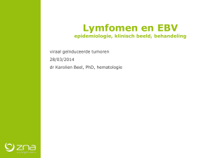 Lymfomen en EBV infecties epidemiologie, klinisch beeld