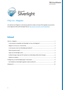 Handleiding Silverlight