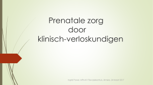 Prenatale zorg door klinisch verloskundigen