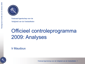 Officieel controleprogramma 2009