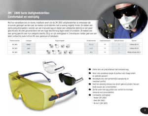3M™ 2800 Serie Veiligheidsbrillen Comfortabel en veelzijdig