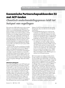 Economische Partnerschapsakkoorden EU met ACP