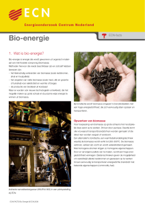 Factsheet Bio energie