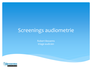 Screenings audiometrie