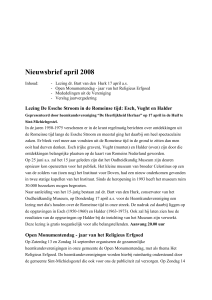 Nieuwsbrief april 2008 - De Heerlijkheid Herlaar
