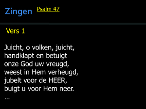 Zingen Psalm 47