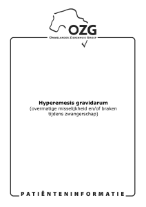 Hyperemesis gravidarum - Ommelander Ziekenhuis Groningen