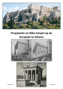 Propylaeën en Nikè-tempel op de Acropolis te Athene