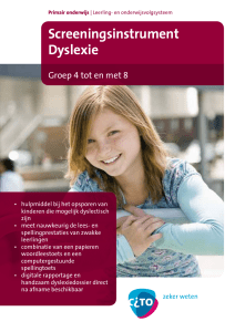 Screeningsinstrument Dyslexie