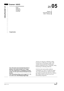 natuurkunde 1,2 Examen HAVO