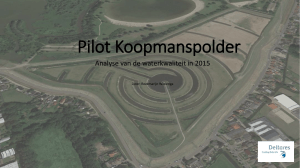 Pilot Koopmanspolder - Deltares Public Wiki