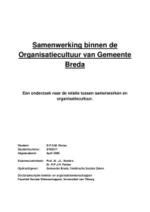 Samenwerking binnen de Organisatiecultuur van Gemeente Breda