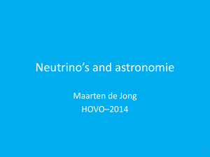 Neutrino astronomie