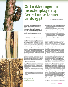 Ontwikkelingen in insectenplagen op Nederlandse bomen sinds 1946