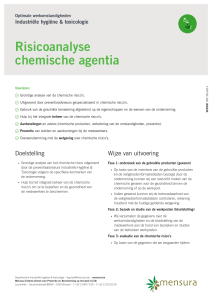 Risicoanalyse chemische agentia