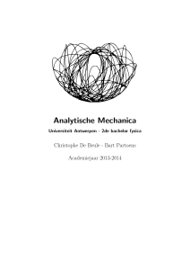 Analytische Mechanica - CMT