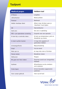 Heldere taal Medisch jargon