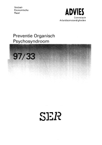 Preventie Organisch Psychosyndroom - Sociaal