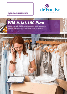 WIA 0-tot-100 Plan - De Goudse Verzekeringen