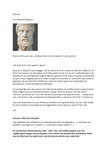 filosofie en levenskunst Epicurus