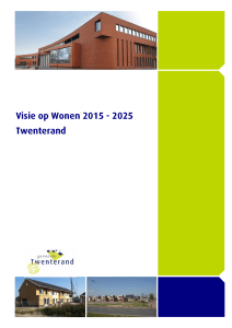 Visie op Wonen 2015 - 2025 Twenterand
