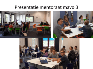 Presentatie mentoraat mavo 4