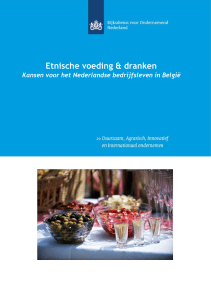 Kansendossier Etnische voeding en dranken Belgie