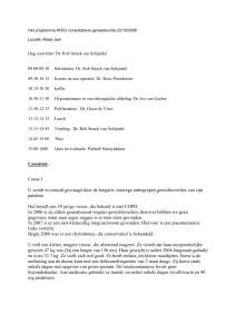 Het programma ROIG consultatieve geneeskunde 22/10/2008
