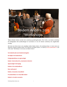 Bodem Anders 2015 Workshops