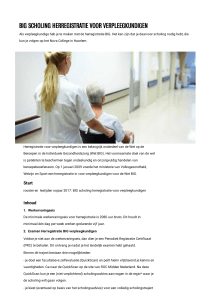 BIG scholing herregistratie voor verpleegkundigen | ROC Nova