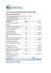 Kasboek Diëtisten Netwerk MDL